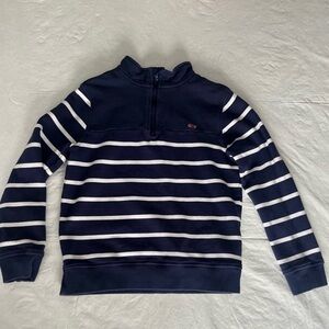 Vineyard Vines Navy and White Striped Kids Sweatshirt